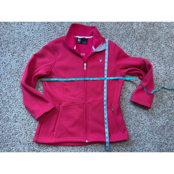 SPYDER CORE Sweater/Jacket, size Large, Red/Pink; full zip; - Picture 4 of 12